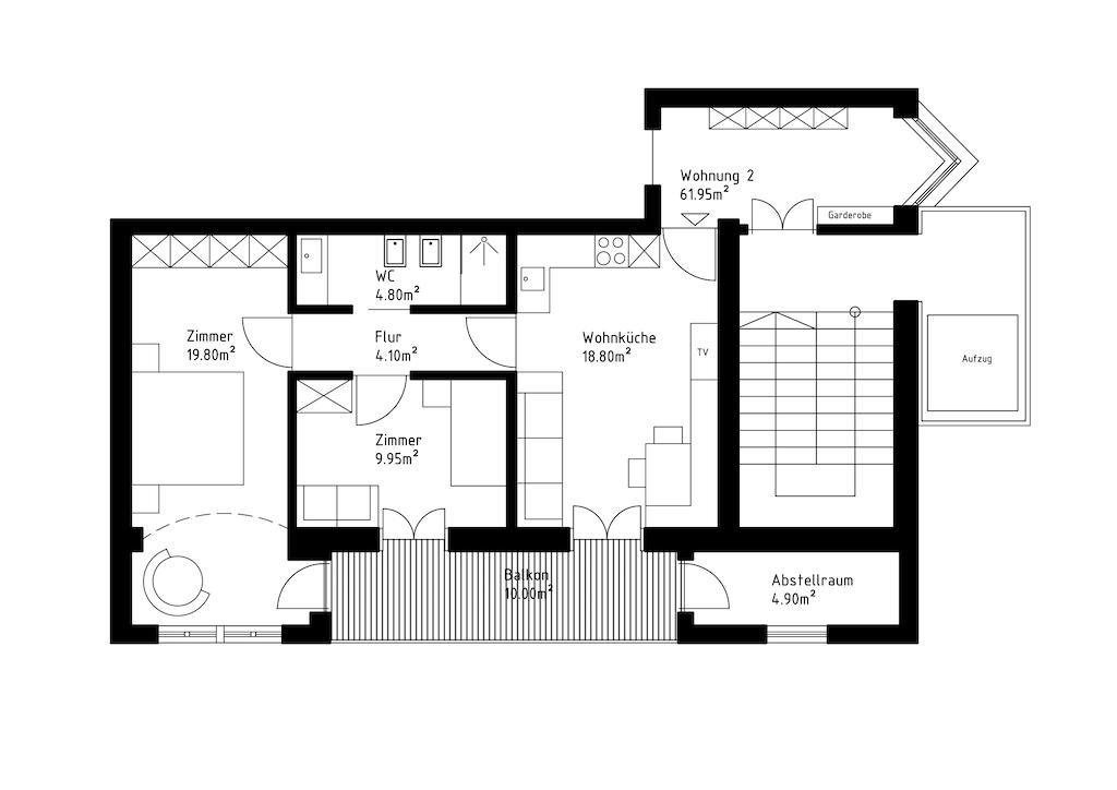 Apartment Genziana Ortisei Rum bild